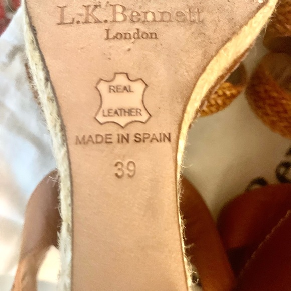 ❌❌❌SOLD❌❌❌ L.K.Bennett Leather Espadrilles SZ 9 🔥🔥🔥 - Picture 10 of 16